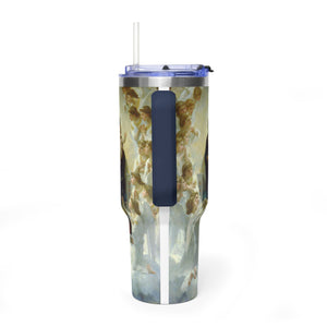 40oz Vacuum Tumbler - Madonna and Child with Angels Stainless Travel Mug