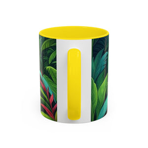Accent Coffee Mug (11, 15oz), 8 Colors - Rainforest Sleeping Spot