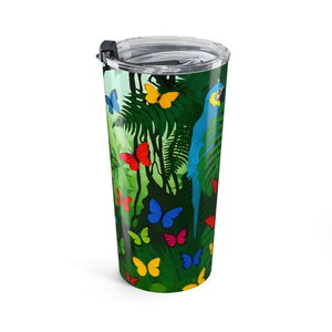 20oz Tumbler ~ Jungle Butterfly Party Insulated Travel Mug