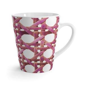 Latte White Mug - Hibiscus Beach Chair Wicker