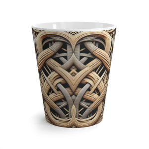 Latte White Mug - Beach Wicker