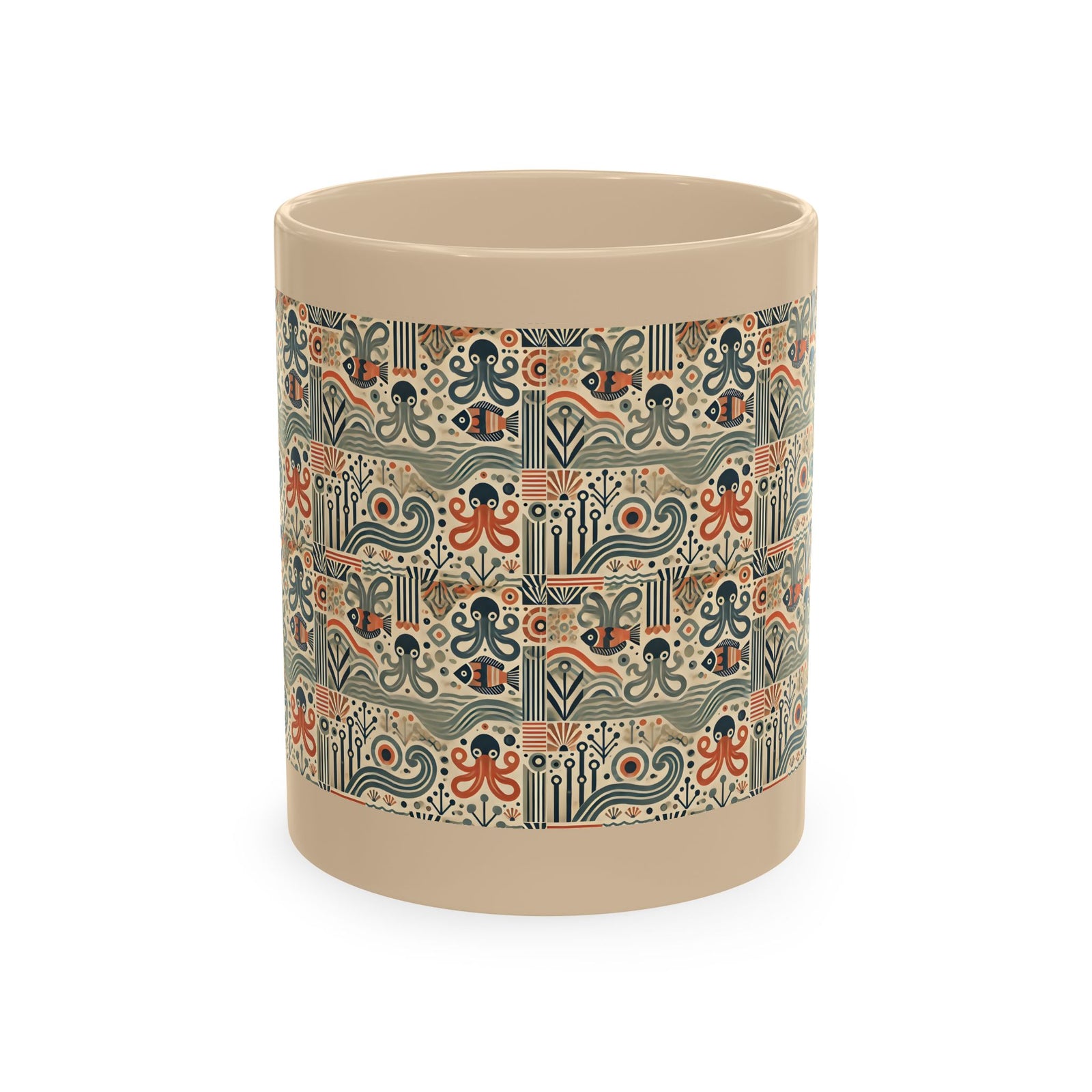 Tropical Coffee Mug — 'Tropics Lifestyle Coffee' Floral Parrot Ceramic Mug
