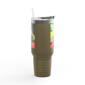 Insulated Travel Mug, 40oz / Palm Glow Sangria - Perfect for Outdoor Adventures
