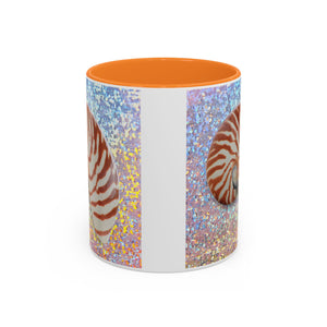 Colorful Mugs (11oz, 15oz), Disco Tiger Stripe Nautilus