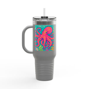 Insulated Travel Mug, 40oz / Kraken Joe, Red - Perfect for Outdoor Adventures