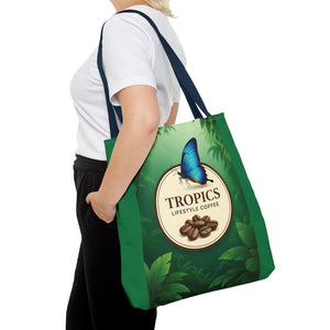 Branded Coffee Butterfly Tote Bag - 3 Sizes