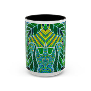 Accent Coffee Mug (11, 15oz), 8 Colors - Amazon Whimsy, Green