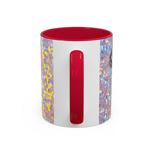 Colorful Mugs (11oz, 15oz), Disco Lavender Pearl Oyster Macro