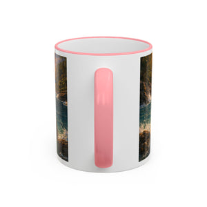 Accent Rim & Handle Coffee Mug — UFO & Mermaids