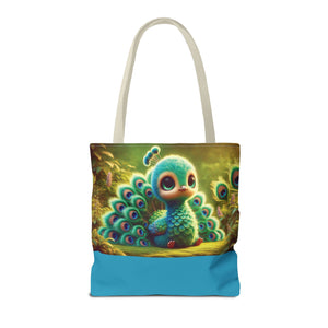 Baby Peacock Trio Tote Bag - 3 Sizes