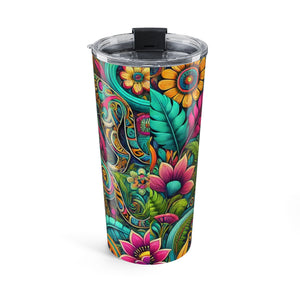 20oz Tumbler – Tropical Floral Jaguar Insulated Travel Cup