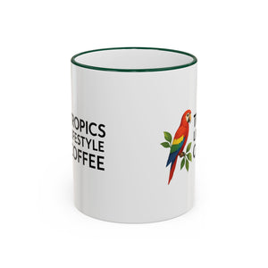 Tropics Lifestyle Coffee Accent Rim Mug (11oz & 15oz)