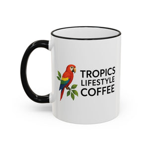Tropics Lifestyle Coffee Accent Rim Mug (11oz & 15oz)