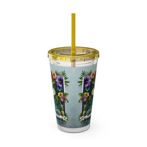 Tropical Tumbler with Straw | 16 oz: Tropical Margarita