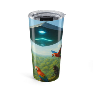 20oz Tumbler – UFO & Jungle Macaws Insulated Travel Cup