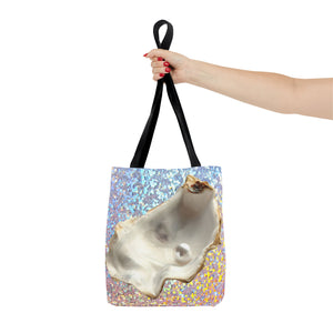 Disco White Pearl & Shell Tote Bag - 3 Sizes