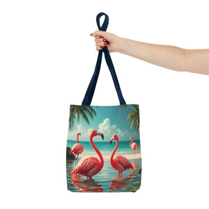 Flamingo Morning Dip Tote Bag — 3 Sizes