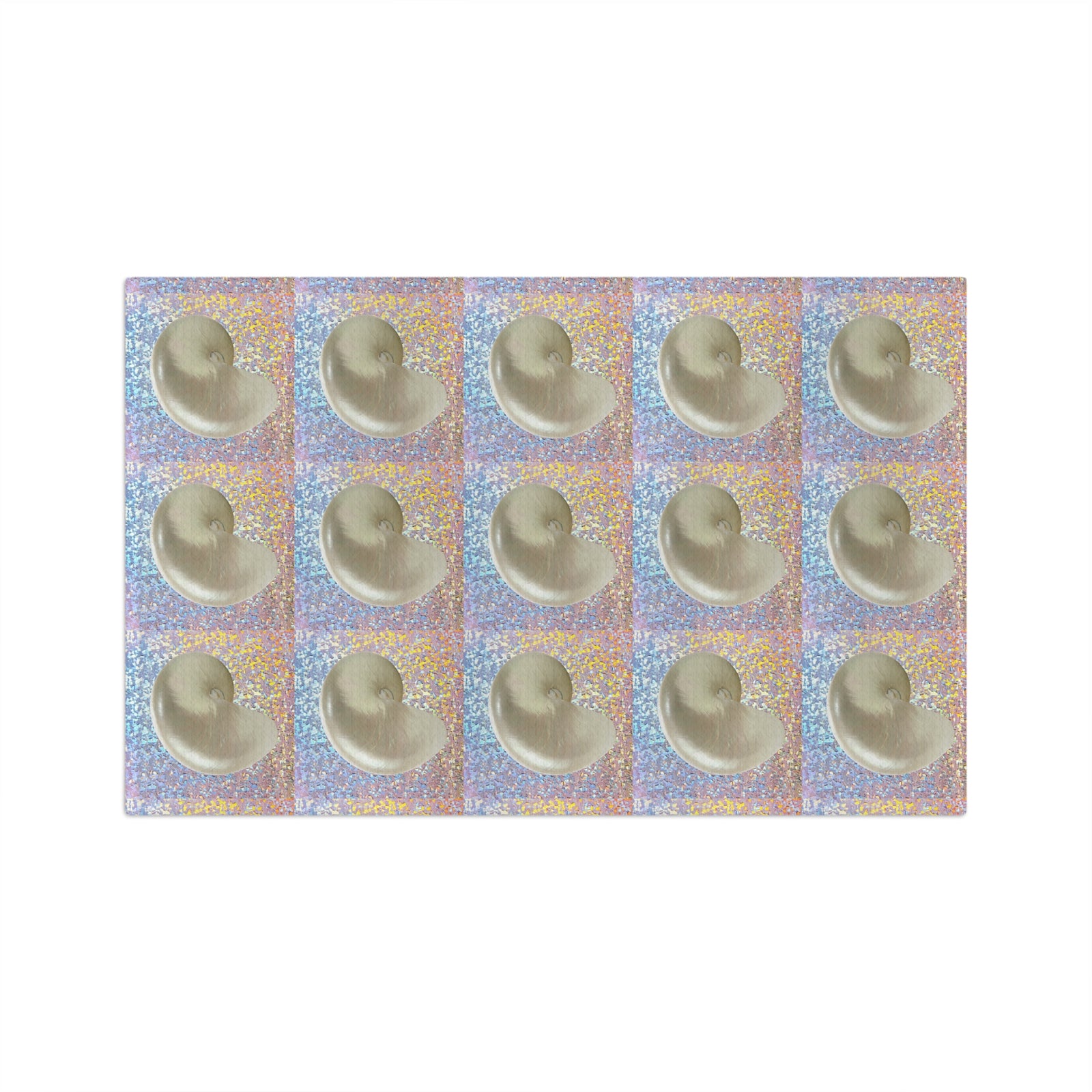 Microfiber Coffee/Tea Towel — Coastal Disco Nautilus Shell