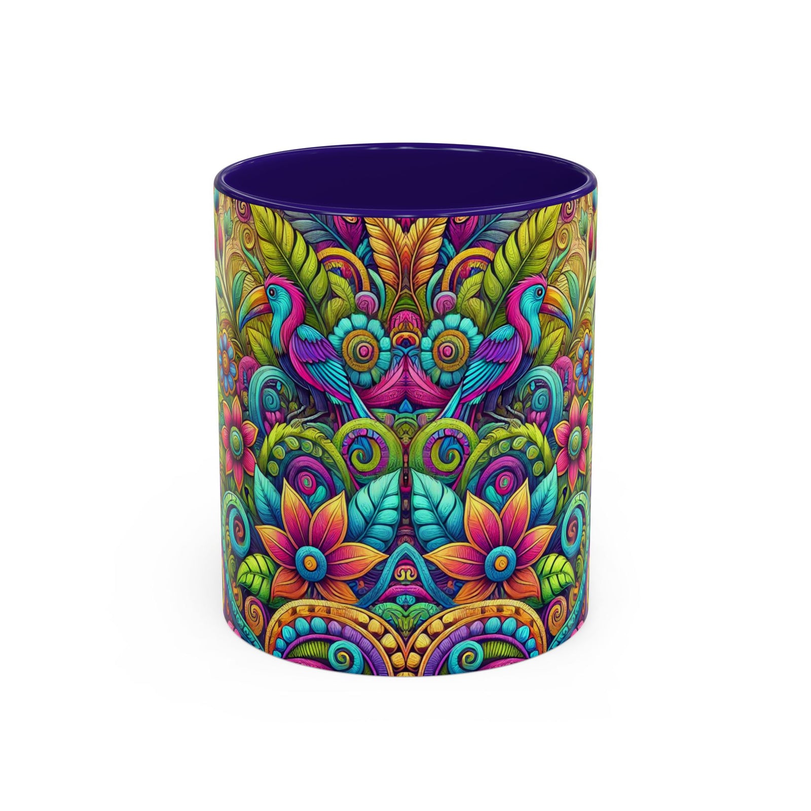 Accent Color Coffee Mug, Many Colors - 11oz & 15oz / Rainforest Music