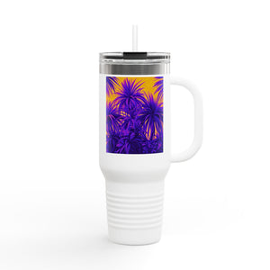 Insulated Travel Mug - 40oz - Perfect for Outdoor Adventures / Amazon Whimsy/Green