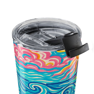20oz Tumbler — Coastal Beach Seagulls Stainless Travel Cup