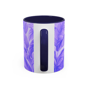 Accent Coffee Mug (11, 15oz), 8 Colors - Palm Serenity, Lilac