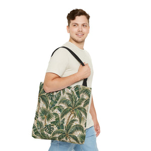 Tropical Palms MosaicTote Bag – Vintage Beach Market Bag