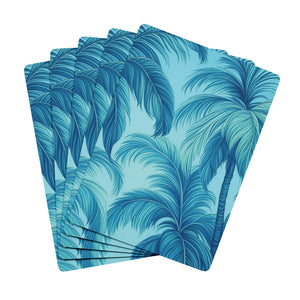 Poker Playing Cards - Azure Palms