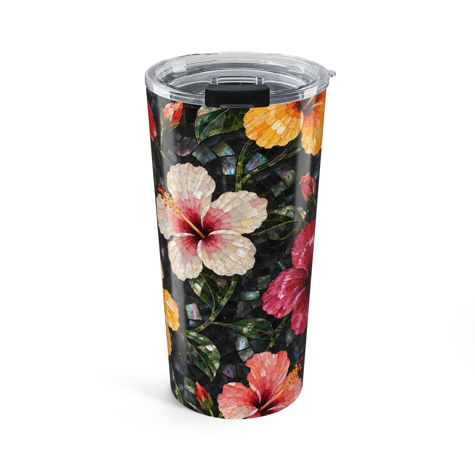 20oz Tumbler ~ Tropical Hibiscus Floral Travel Cup