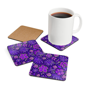 Coaster Set/4-  Beach Dreams, Purple