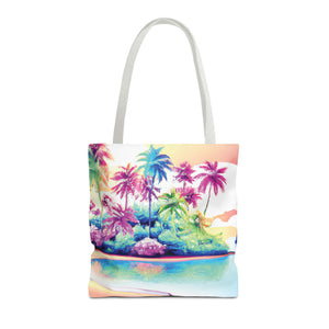 Watercolor Beach Tote Bag - 3 Sizes