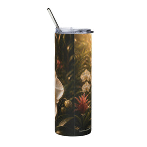 Copy of 20oz Floral Stainless Steel Tumbler — Fiesta Orchid Travel Cup