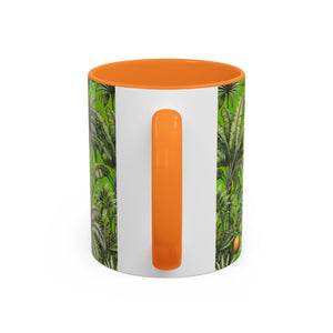 Accent Color Coffee Mug, Many Colors - 11oz & 15oz / Tropical Fruit, Green
