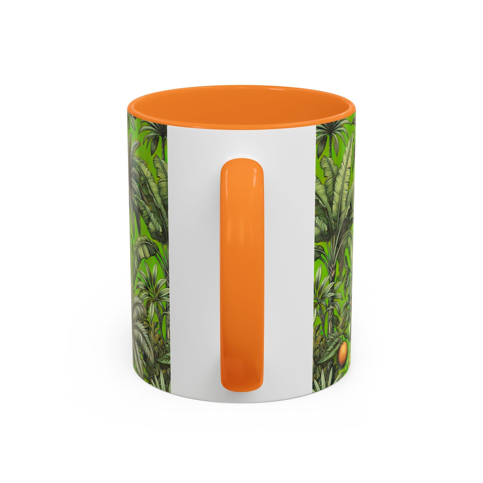 Accent Color Coffee Mug, Many Colors - 11oz & 15oz / Tropical Fruit, Green