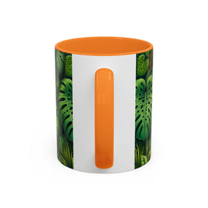 Accent Color Coffee Mug, Many Colors - 11oz & 15oz / Rainforest Greenery
