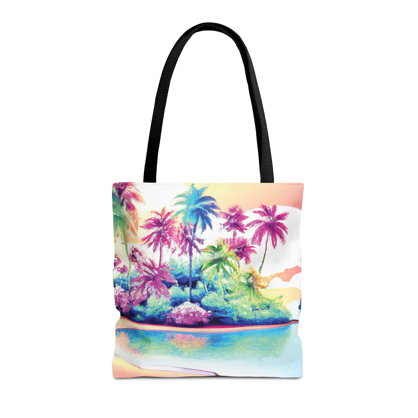 Watercolor Beach Tote Bag - 3 Sizes