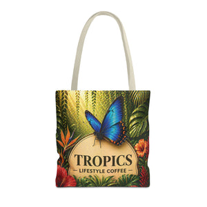Rainforest Butterfly Coffee Brand Tote Bag - 3 Sizes
