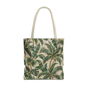 Tropical Palms MosaicTote Bag – Vintage Beach Market Bag