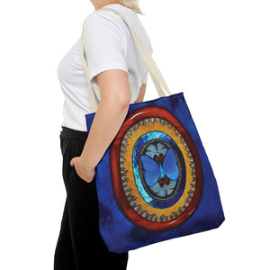 Real Oval Butterfly Wing Art Tote Bag - 3 Sizes