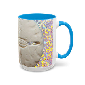 Colorful Mugs (11oz, 15oz), Disco Sand Dollar Macro