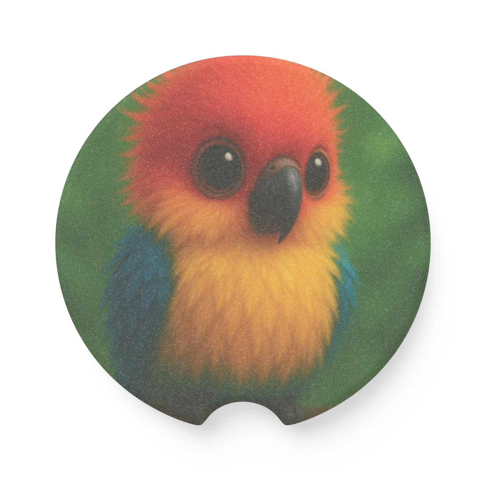 Soapstone Car Coaster - Baby Parrot