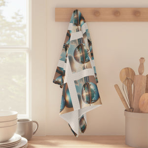 Tropical Microfiber Coffee/Tea Towel – Crystal Ball on Beach