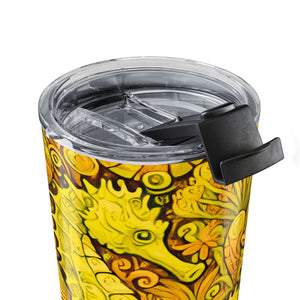 20oz Tumbler ~ Seahorse Trio Yellow Insulated Travel Cup
