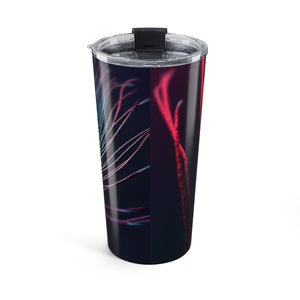 20oz Tumbler ~ Red Peacock Feather Insulated Travel Cup