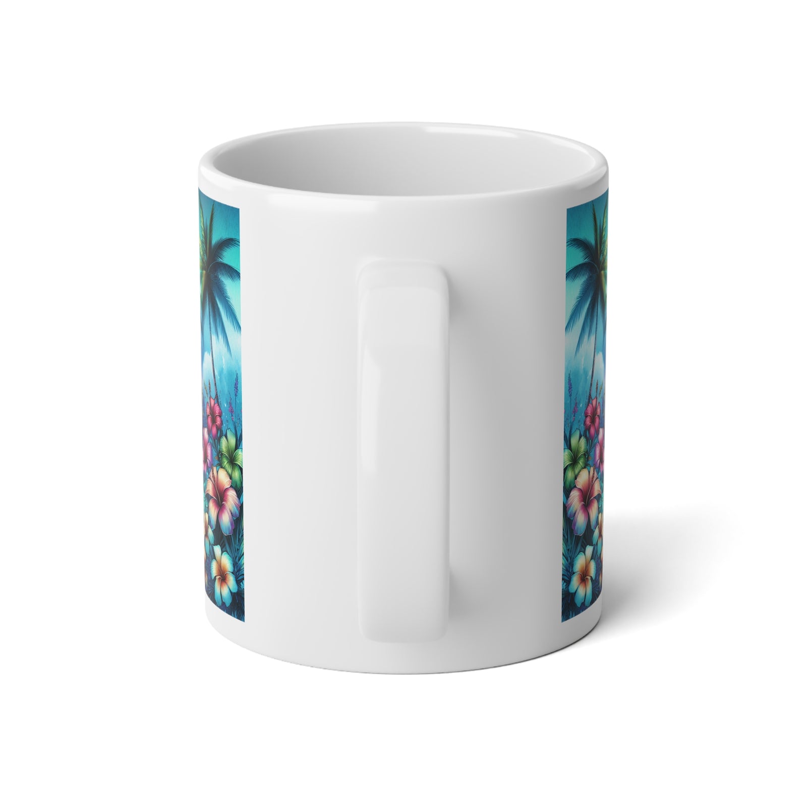 Jumbo Mug, 20oz, Relaxation Beach | Tropical Coffee Cup, Gift for Ocean Lovers