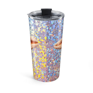20oz Tumbler ~ Disco Starfish Glitter Insulated Travel Mug