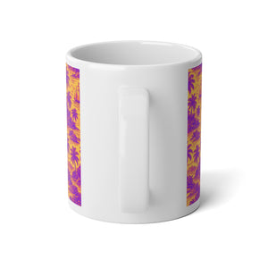 Jumbo Mug, 20oz, Faraway Toile, Pop | Tropical Coffee Cup