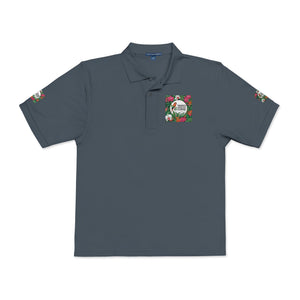 ‘Good Vibes’ Embroidered Polo ~ Tropics Lifestyle Coffee Logo, Many Colors