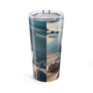 20oz Tropical Glossy Tumbler / Beach illusion Ball