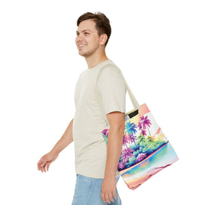 Watercolor Beach Tote Bag - 3 Sizes